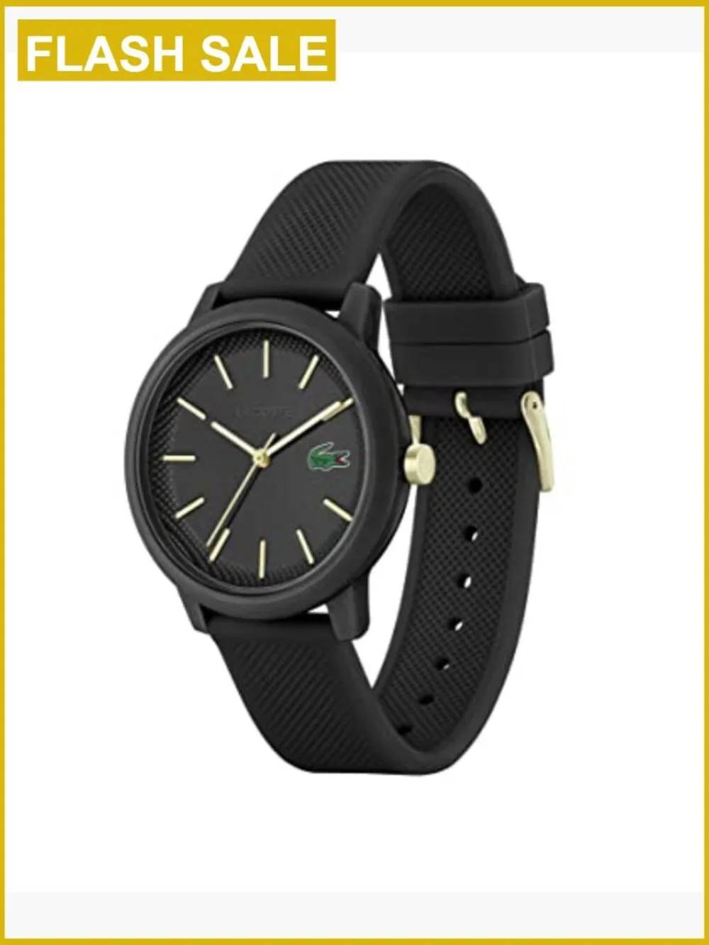 Men's Sporty Silicone Watch with Quartz Movement, TR90 Case, Mineral Crystal,